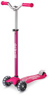 Micro Maxi Deluxe Pro LED růžová - Dětská koloběžka