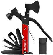 Pronett XJ4592 Survival kit 17 in 1 red and black - Multitool 