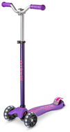 Micro Maxi Deluxe Pro LED fialová - Dětská koloběžka