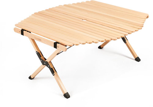 Naturehike Rolling wooden table octagon - Camping Table - Main image