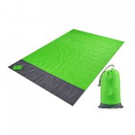Senzanakupy Plážová/kempingová podložka s úchyty 210 × 200 cm zelená - Pikniková deka