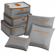 Trizand 23183 Travel organizer, set of 6, grey - Packing Cubes