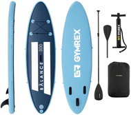 GYMREX Nafukovací SUP prkno s příslušenstvím Balance Line, 135 kg, modré - Paddleboard
