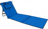 Trizand 23617 Adjustable beach mat with backrest 150 x 50 cm, blue - Beach lounger
