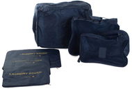 Verk 01500 Sada cestovných organizérov do kufra 6 ks tmavo modrá - Packing Cubes