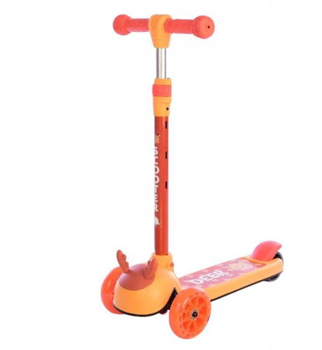 KIK KX5376 Scooter Tricycle LED orange - Children's Scooter - Main image
