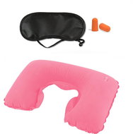 Verk Cestovní sada na spaní růžová - Travel Pillow