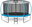 Sport Exclusive Trampoline 430 cm light blue, protective net, ladder
