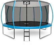 Aga Sport Exclusive Trampolína 430 cm světle modrá, ochranná síť, žebřík - Trampoline