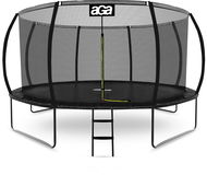 Aga Sport Exclusive Trampolína 430 cm černá, ochranná síť, žebřík - Trampolína