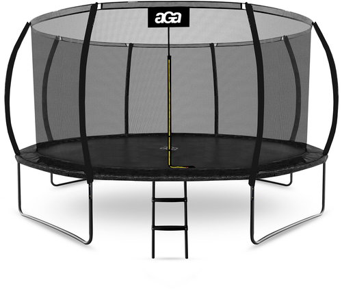 Aga SPORT EXCLUSIVE Trampoline 430 cm black + protective net + ladder - Trampoline - Main image