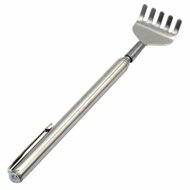 APT Telescopic back scratcher - silver rake - Peeler