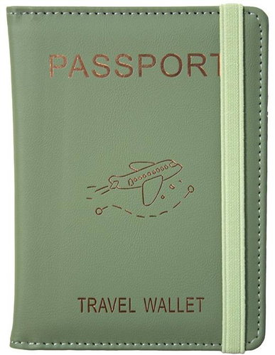 Kufryplus Passport and card case with RFID protection WGK04 green - Document Holder - Main image