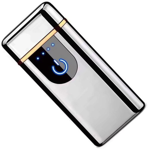 APT USB Plazmový zapalovač s LED indikátorem baterie stříbrný - Lighter - Main image