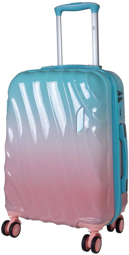 Monopoly Large suitcase 77 cm Marbella Blue/Pink - Suitcase - Main image