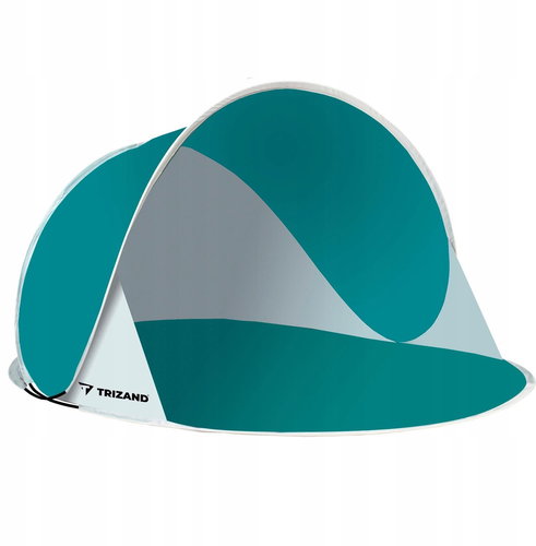 Trizand 23856 Beach tent, self-folding, 190 × 86 × 120 cm, grey-blue - Beach Tent - Main image