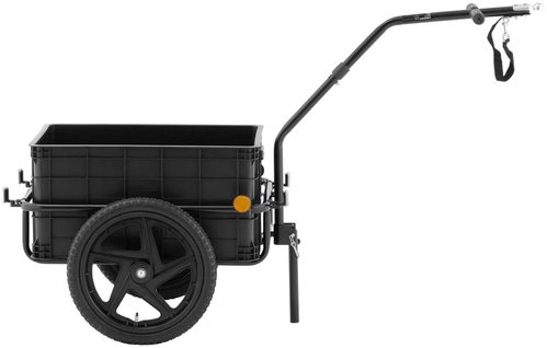 UNIPRODO Bicycle trolley with box and reflectors up to 35 kg + tarpaulin - Bicycle Trailer - Main image