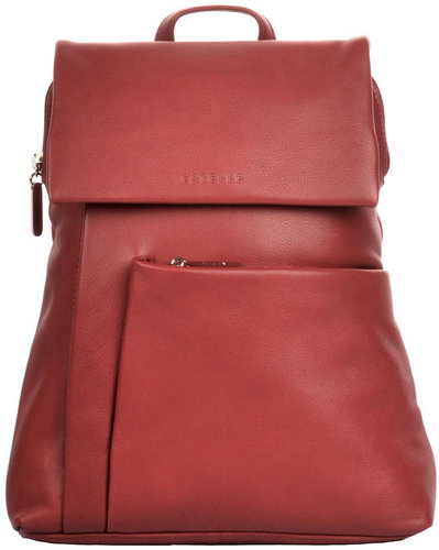 Estelle Women's leather backpack ET-0145 dark red - City Backpack - Main image