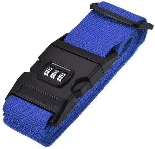 APT Luggage safety strap blue - Strap on trunk - Main image