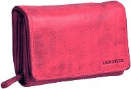 Old River Dámska kožená peňaženka WS-6022 ružová - Peňaženka
