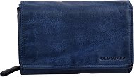 Old River Kožená dámska peňaženka WS-6022 modrá - Peňaženka