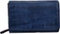 Old River Kožená dámská peněženka WS-6022 modrá - Wallet
