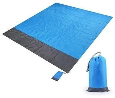 Leventi Magic beach mat 210 × 200 cm, blue - Beach lounger - Main image