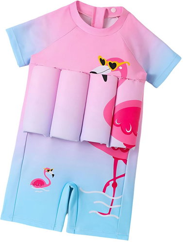 Excellent Children's swimwear with floats size 110 - Flamingo - Kids’ Swimwear - Main image