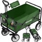 tectake Skladací ručný vozík Leon s brzdami, nosnosť 80 kg zelený - Vozík