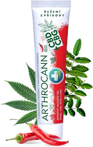 Annabis Arthrocann warming gel for joints, muscles and tendons 75 ml, with colloidal silver - Body Gel - Main image