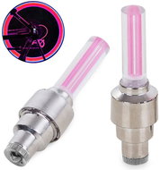 Verk Bicycle light valves - 2 pcs pink - Reflective Element