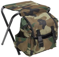 Pronett XJ5281 Skládací kempingová stolička s batohem 3v1 maskáč - Folding Stool