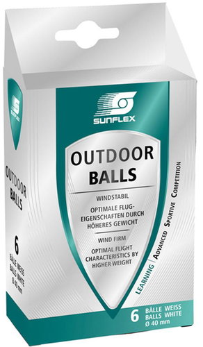 Sunflex Outdoor 6 pcs - Table Tennis Balls - Main image