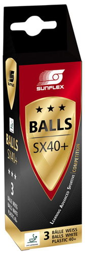 Sunflex SX40 3 star 3 pcs - Table Tennis Balls - Main image