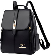 MDS Elegant women's eco leather backpack black - Backpack