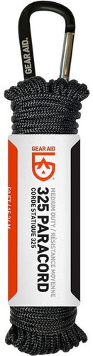 Gear Aid Cord 325 Paracord Black - Carabiner - Main image