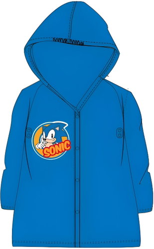 Nickelodeon Boys cape size 116/122 - Sonic the Hedgehog/Let's roll - Raincoat - Main image