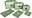 Bertoo Travel suitcase organizers set 6 pcs green