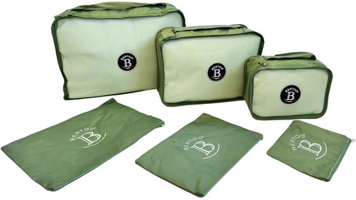 Bertoo Travel suitcase organizers set 6 pcs green - Packing Cubes - Main image