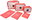 Bertoo Travel suitcase organizers set of 6 red