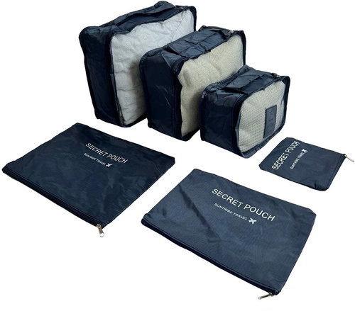 Bertoo Travel suitcase organizers set 6 pcs blue - Packing Cubes - Main image