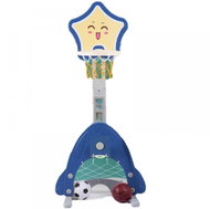 Emporio Basketball basket and football goal, plastic, 2in1, blue, 48 × 125 × 165 cm - Basketball Goal