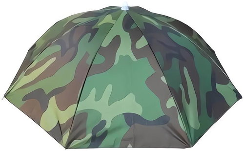 Pronett XJ5388 Deštník na hlavu pro rybáře 65 cm maskáč - Umbrella - Main image