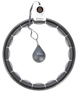 HMS Černá hula hoop obruč se závažím, magnety a počítadlem HHM15 - Hula Hoop