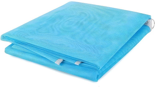 Pronett XJ3548 Skládací plážová podložka 200 × 200 cm, síťovaná modrá - Picnic Blanket - Main image