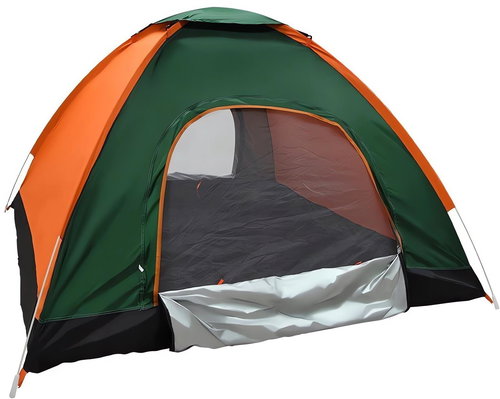 Foxter Tourist tent for 3 persons, orange-green - Tent - Main image