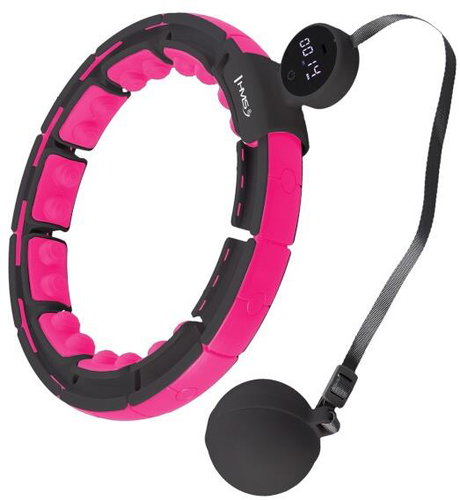 HMS HHM16 Masážní hula hoop se závažím, magnety a počítadlem, černá - Hula Hoop - Main image