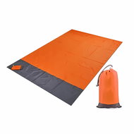 Pronett XJ4329 Magická podložka na pláž 210 × 200 cm oranžová - Picnic Blanket