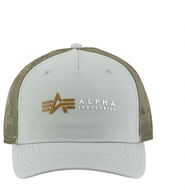 Alpha Industries Alpha Label Trucker Cap zelená dusty - Kšiltovka