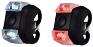Foxter 1283 Silikonové světlo na kolo 2 ks černé - Bike Light